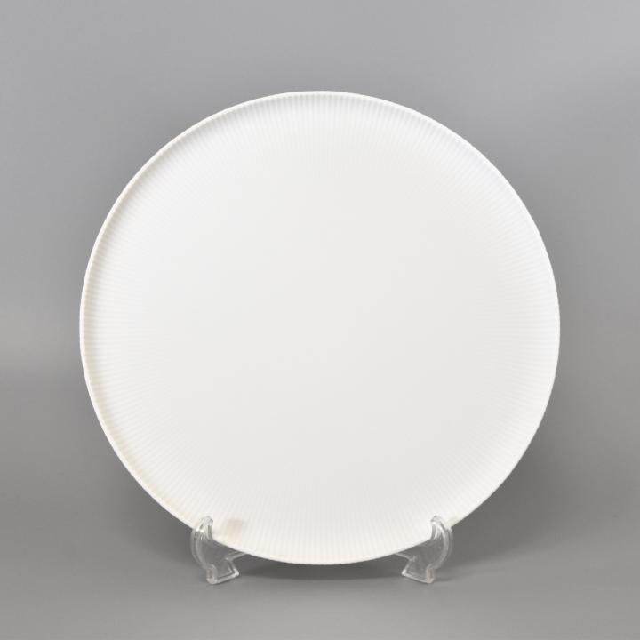 【ピンストライプ・Ｗ】フラットプレート（径28.5cm）
