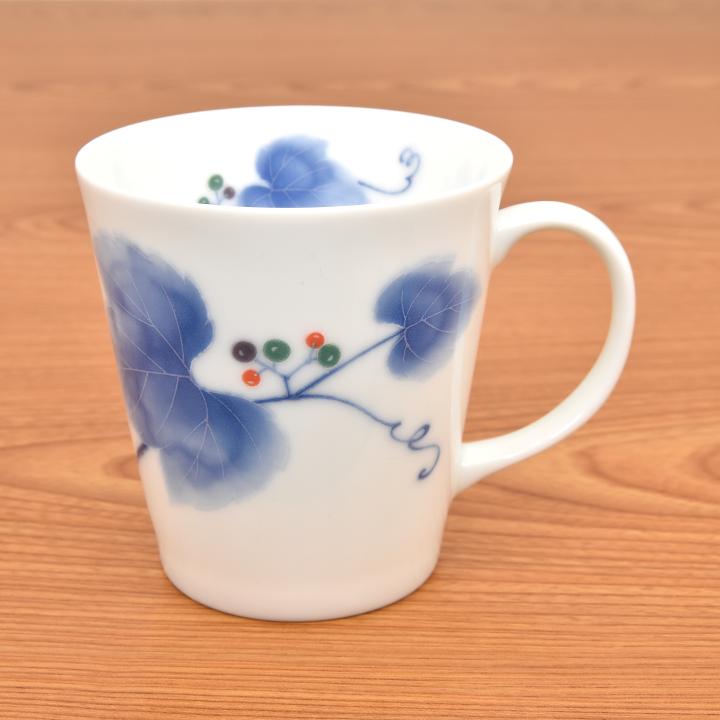 【野ぶどう】マグカップ *秋の陶磁器まつり特別価格*