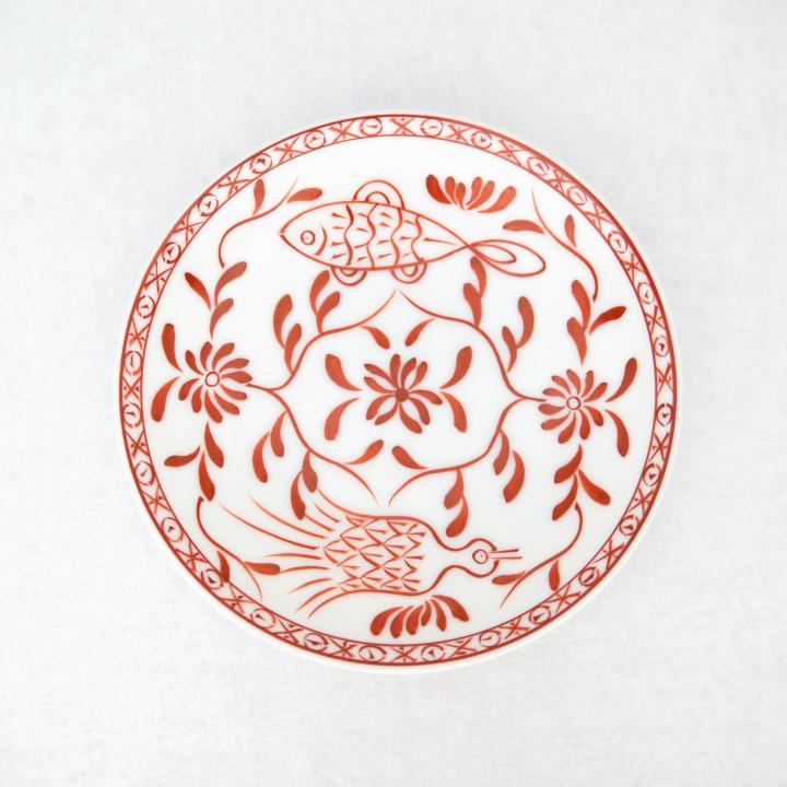 【魚鳥文】小皿（径13cm）*直営店・オンラインショップ限定商品*