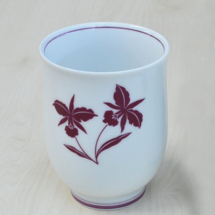 【カトレア】湯のみ（単品・箱なし）