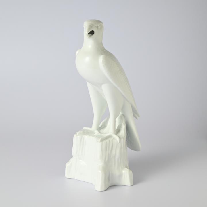 【白磁鷹】置物