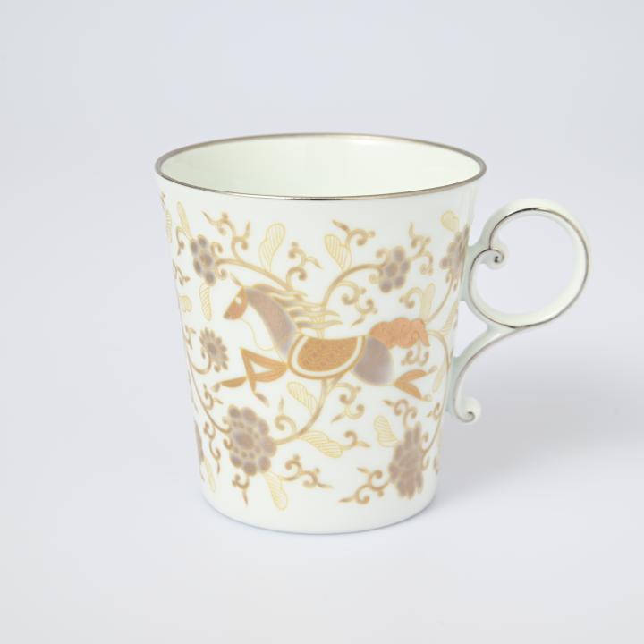 【唐草馬】マグカップ