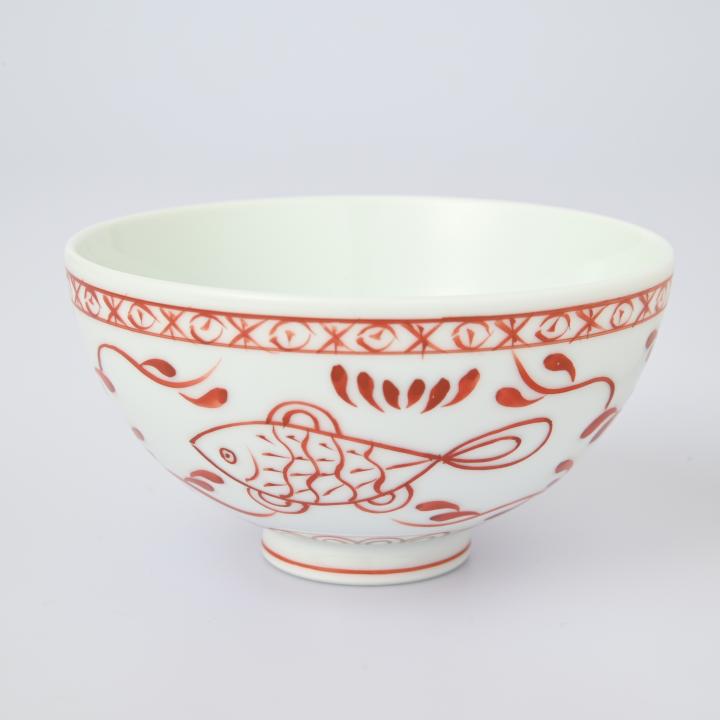 【魚鳥文】お茶碗（口径11cm）*直営店・オンラインショップ限定商品*