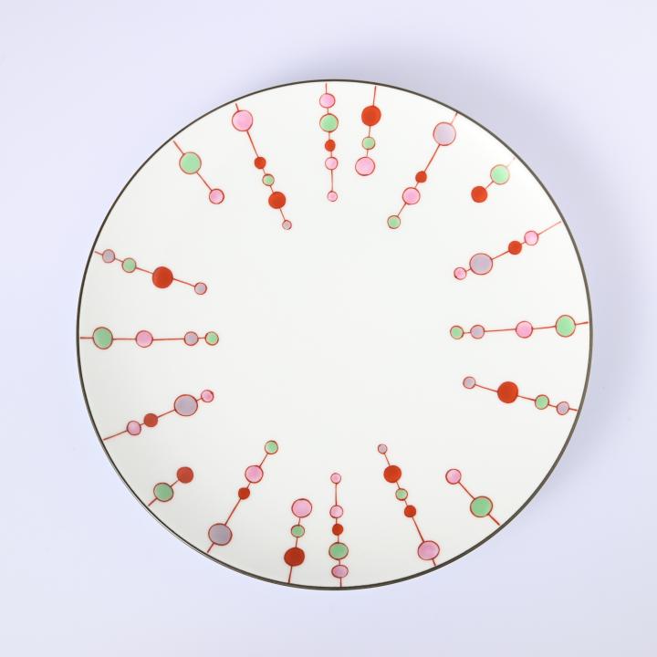 【すだれ模様】中皿（径17cm）*オンラインショップ限定販売*
