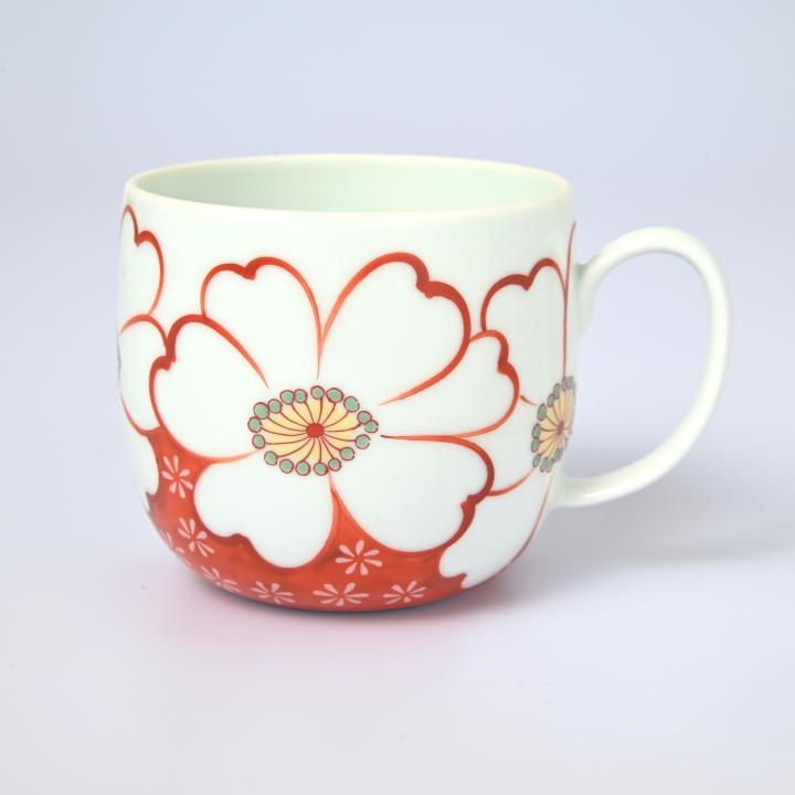 【山茶花】マグカップ（口径8cm）*直営店・オンラインショップ限定商品*