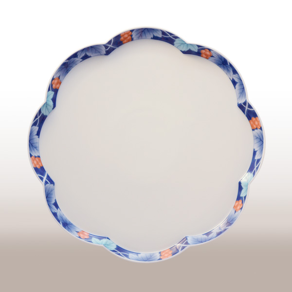 【染ぶどう】大皿 *秋の陶磁器まつり特別価格*1