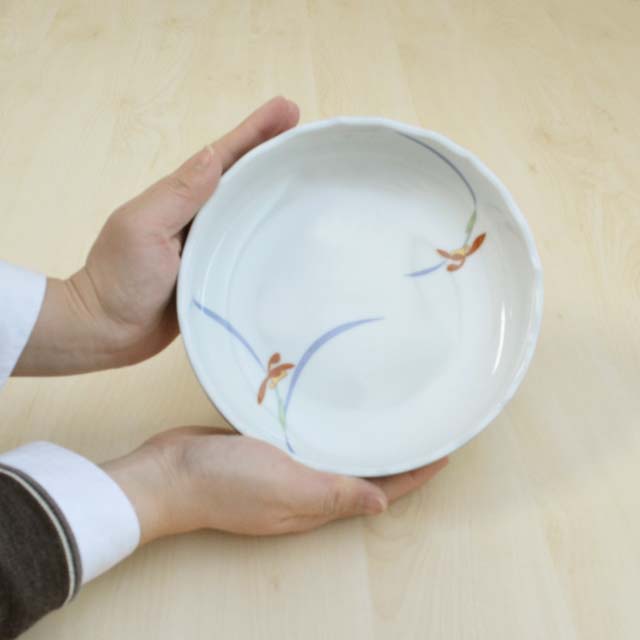 【オーキッドレース】深鉢（径18cm）5