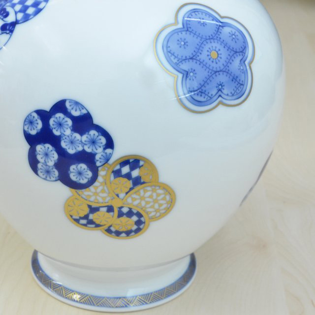 【染錦梅花祥瑞】花瓶　*WEB陶器市限定商品*6