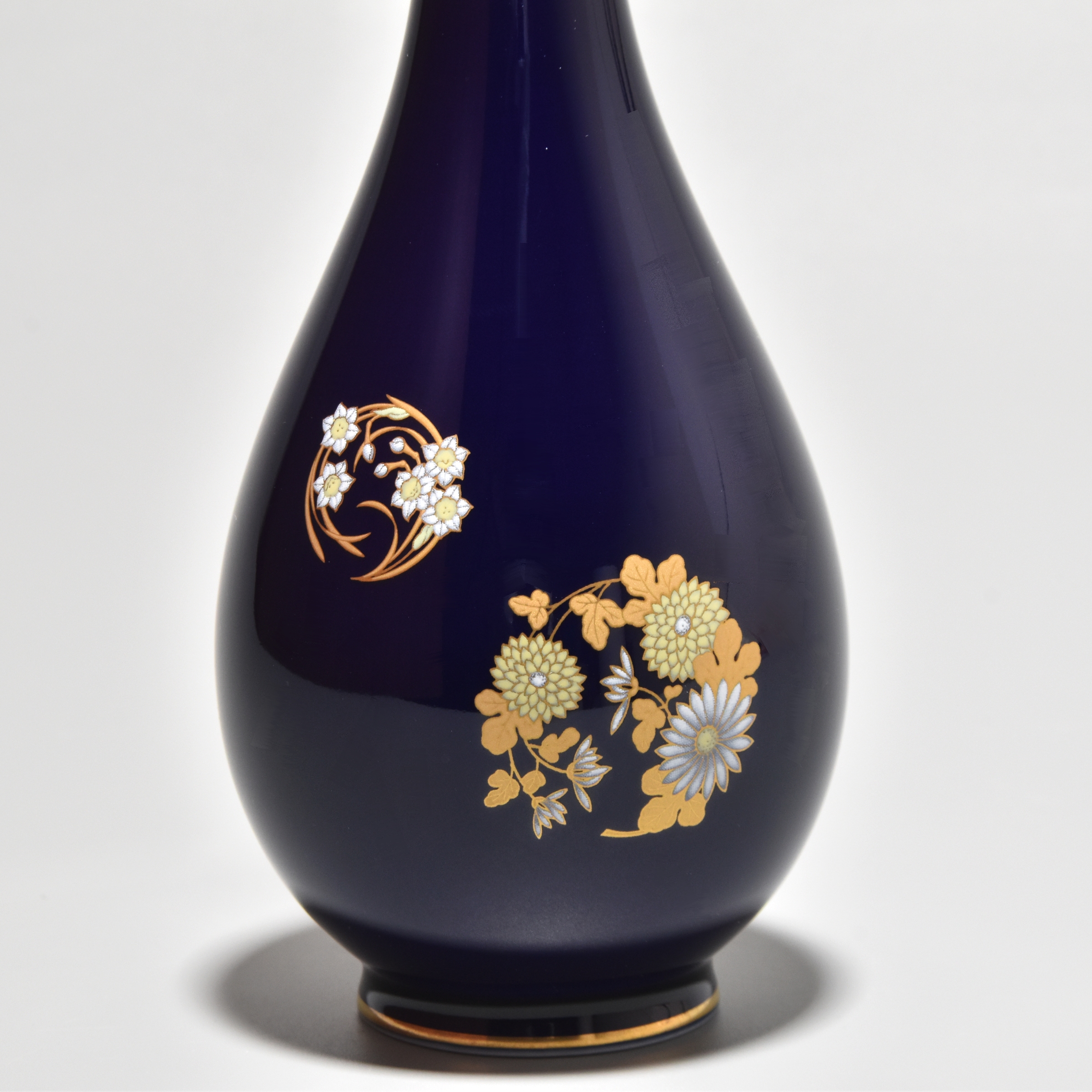 （ルリ花丸紋）花瓶