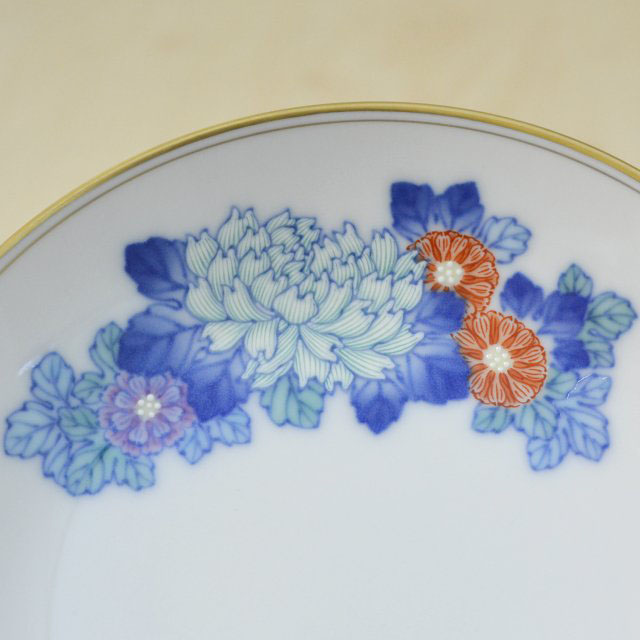 （大輪菊）深皿（径15cm　箱なし商品）*秋の陶磁器まつり特別価格*2