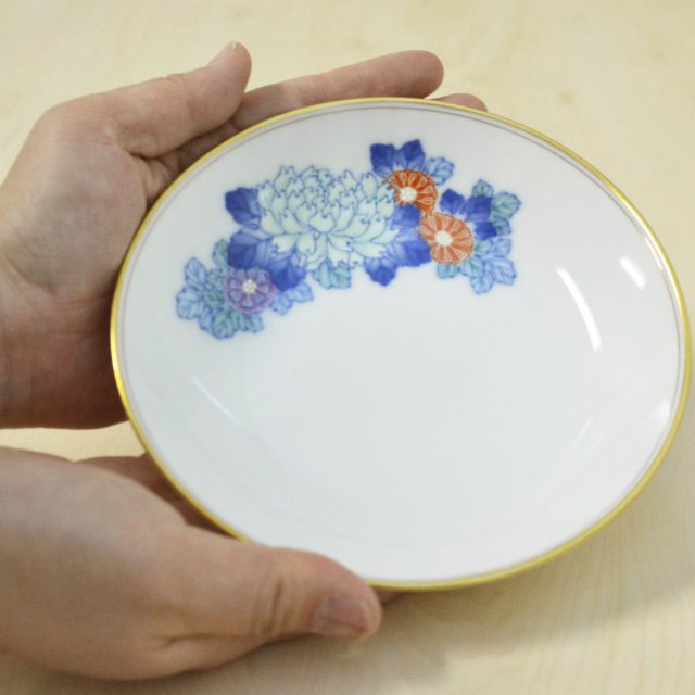 （大輪菊）深皿（径15cm　箱なし商品）*秋の陶磁器まつり特別価格*4