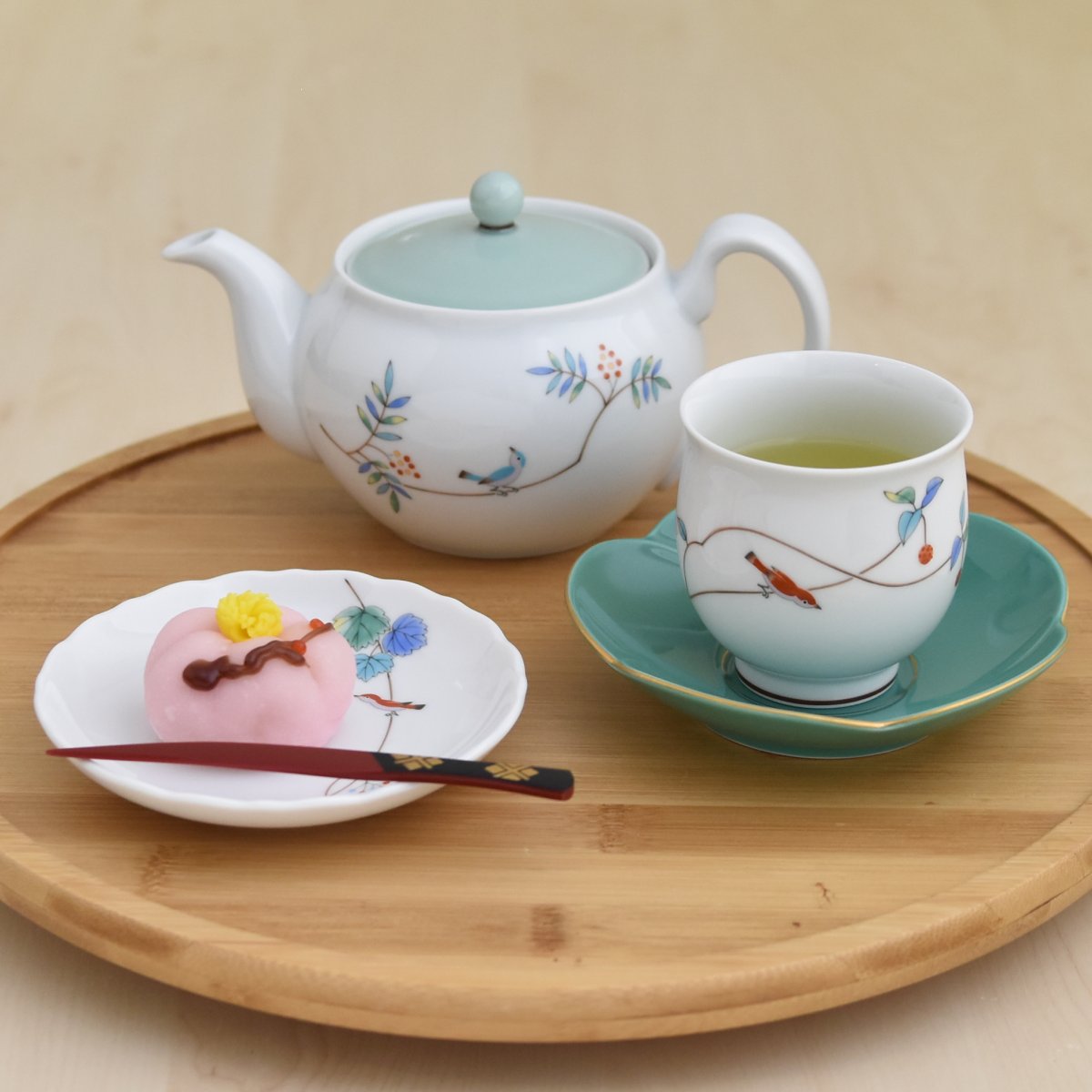小鳥の詩）二人用 茶器セット«茶器|有田焼の老舗-香蘭社オンライン