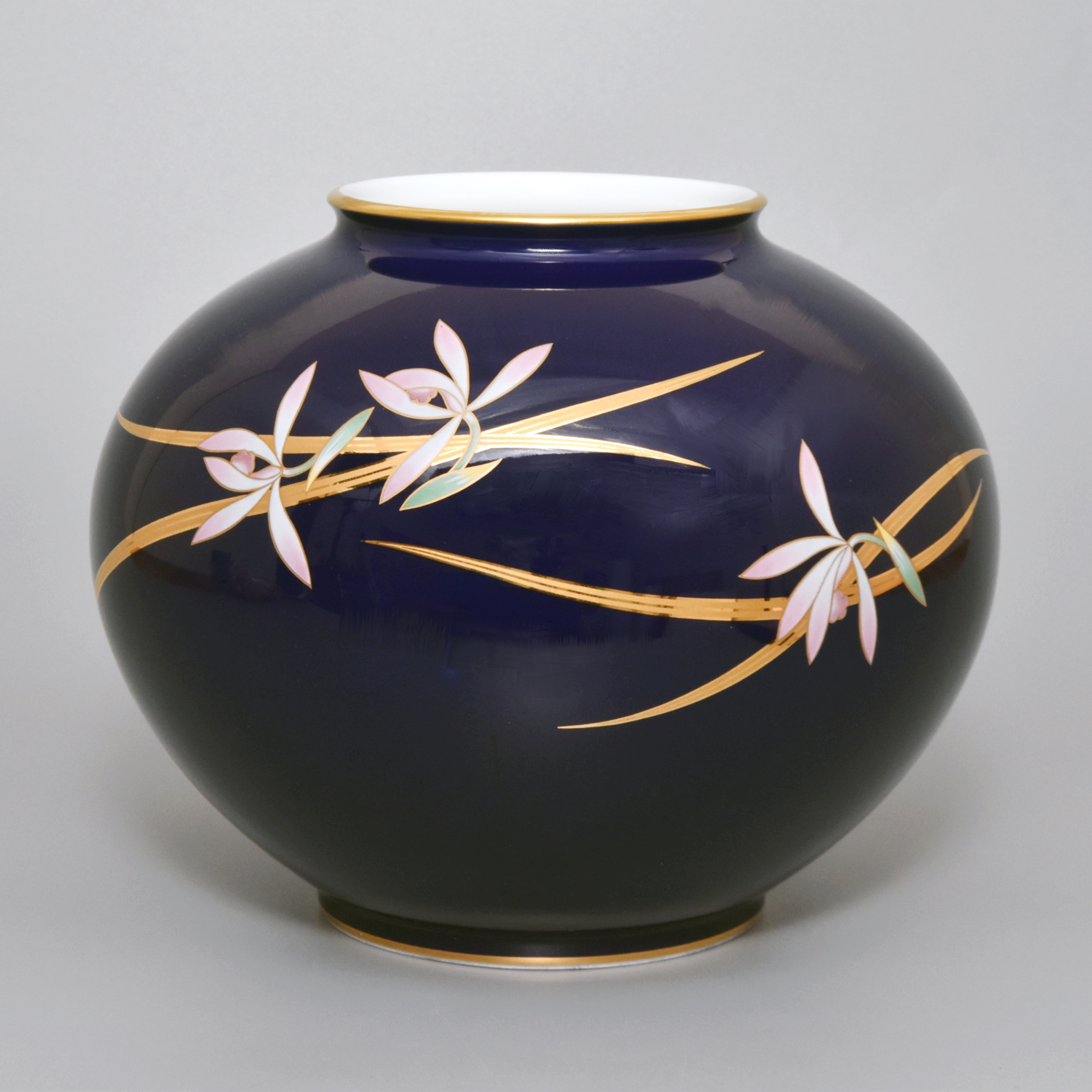 【ルリ蘭遊】花瓶　*WEB有田陶器市特別割引商品*
