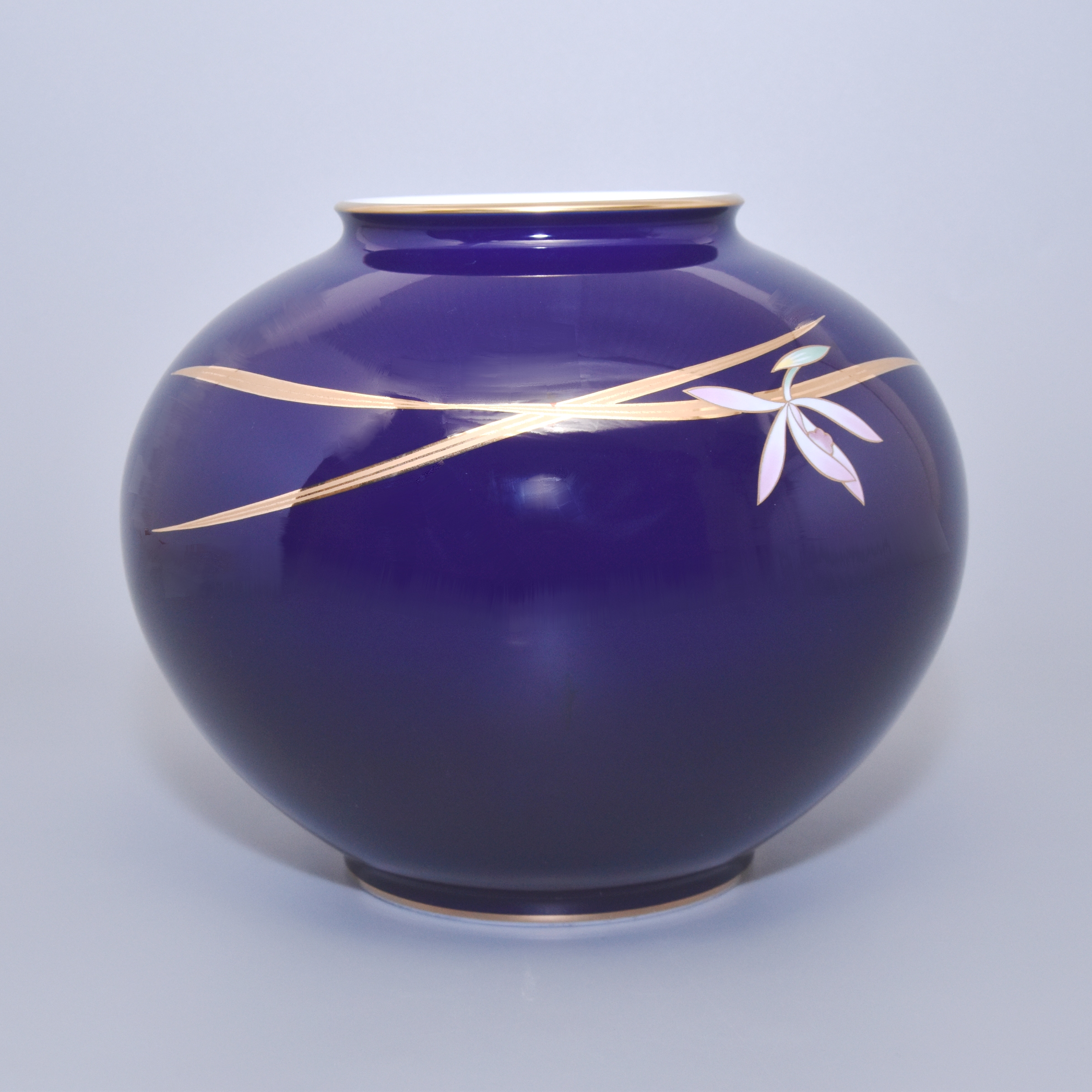 【ルリ蘭遊】花瓶　*WEB有田陶器市特別割引商品*3
