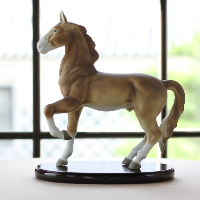 （染付馬）置物（大）2