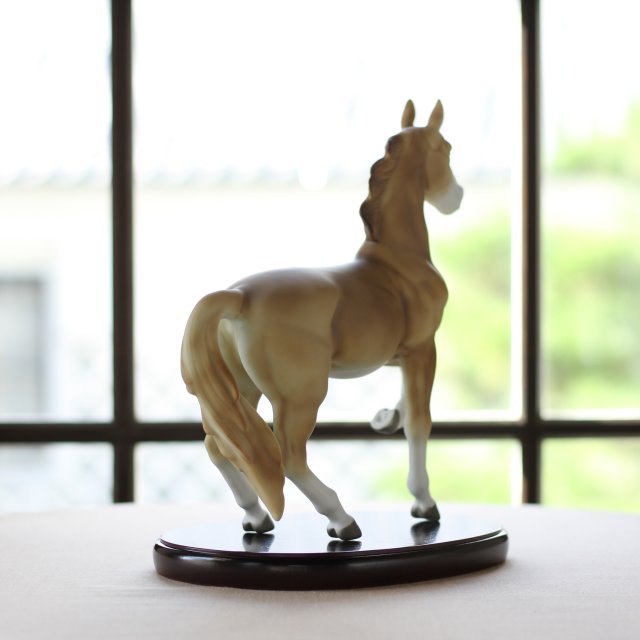 （染付馬）置物（中）4