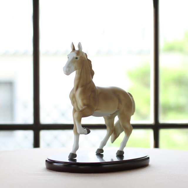 （染付馬）置物（小）