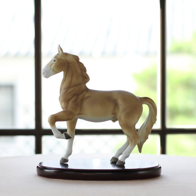 （染付馬）置物（小）2
