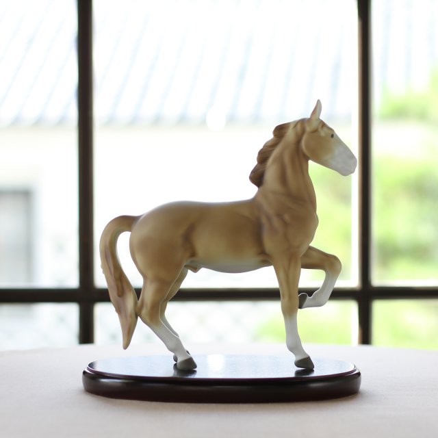 （染付馬）置物（小）3