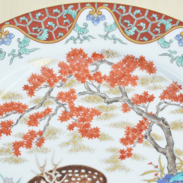 鹿絵）飾り皿«逸品セレクション|有田焼の老舗-香蘭社オンライン