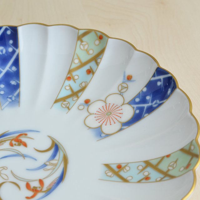 （染錦白梅蘭）三つ足皿　*特別限定商品*3