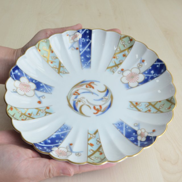 （染錦白梅蘭）三つ足皿　*特別限定商品*5