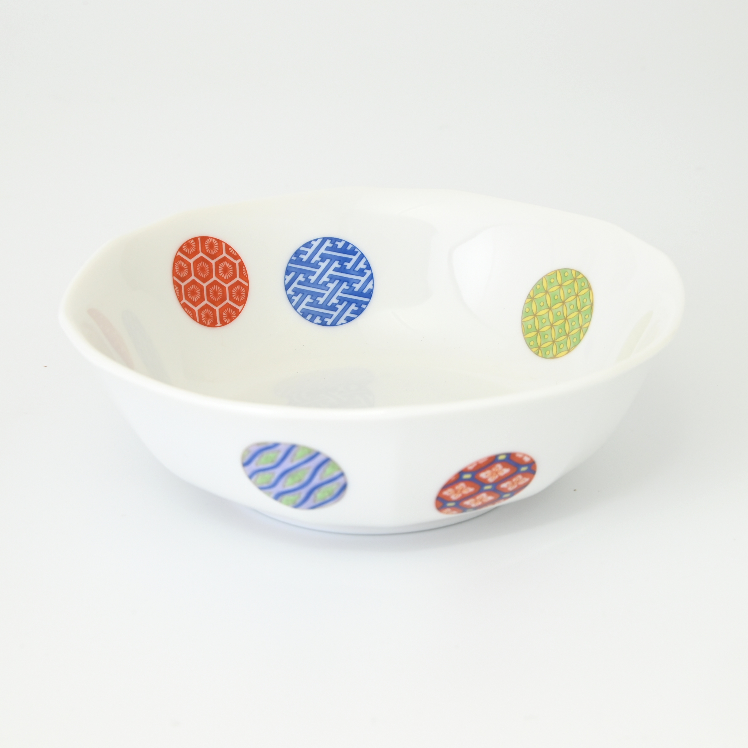 【色絵丸紋】小鉢（13.5cm）　単品　箱なし