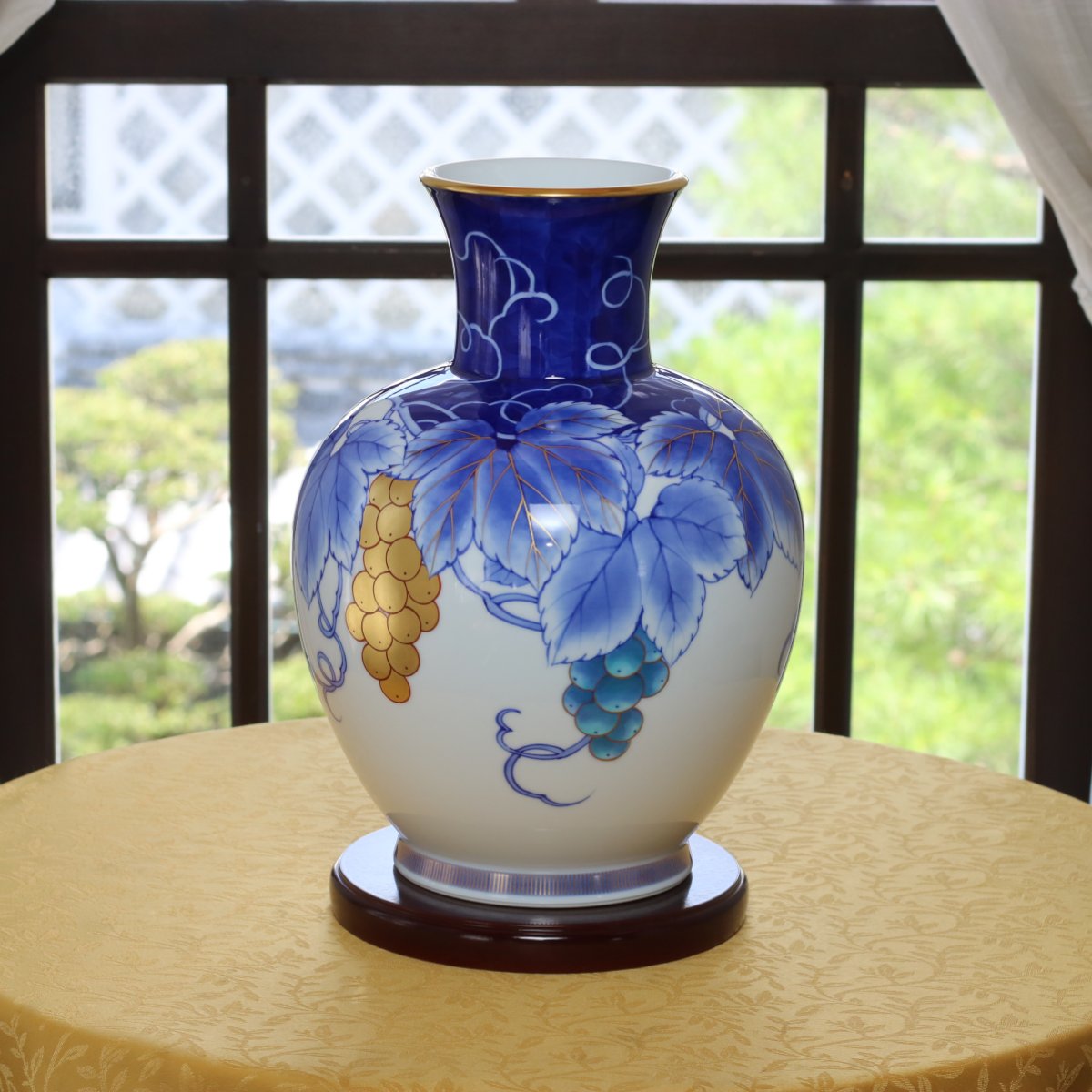 1422 香蘭社 金彩 花瓶-