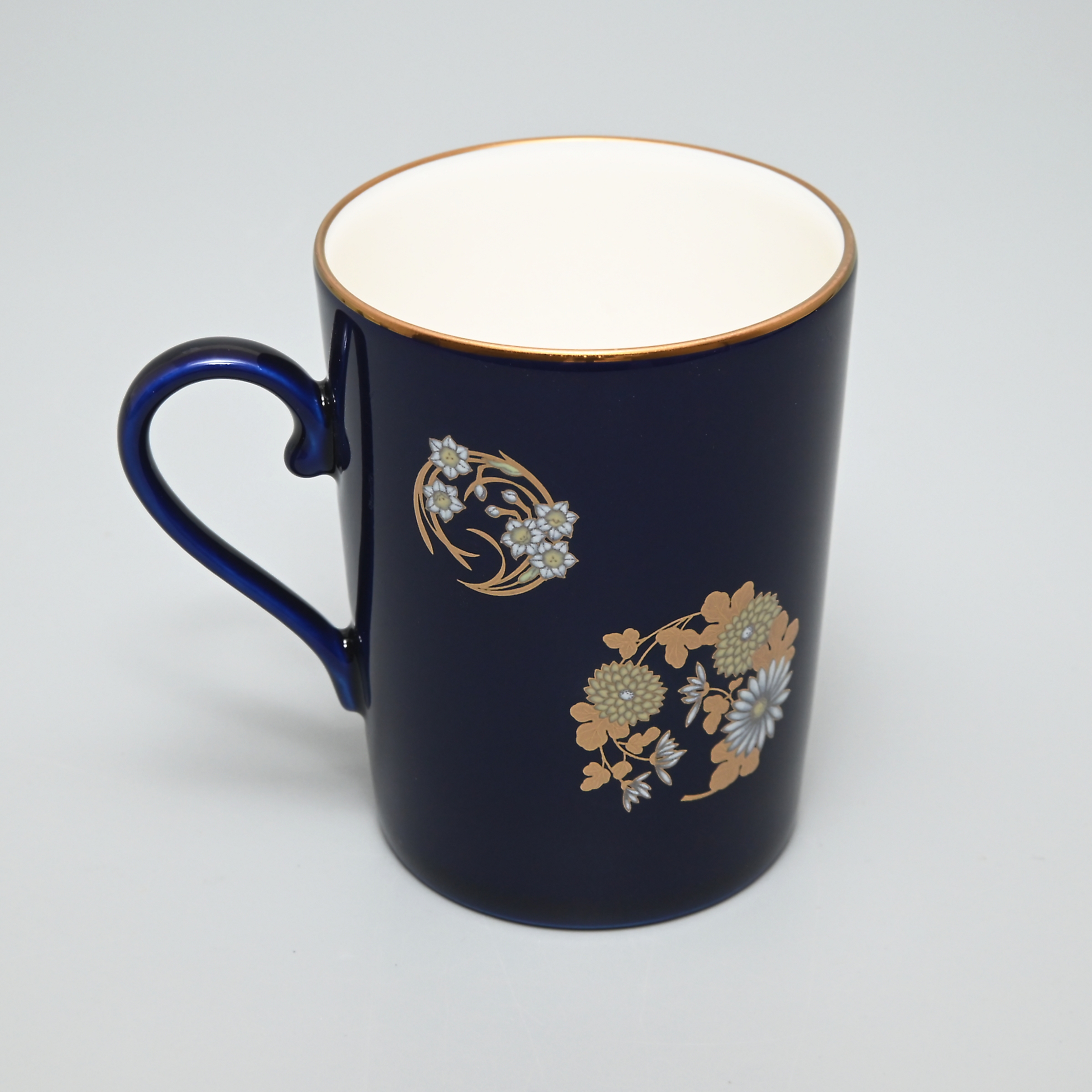 【ルリ花丸紋】マグカップ　*WEB陶器市限定商品*2