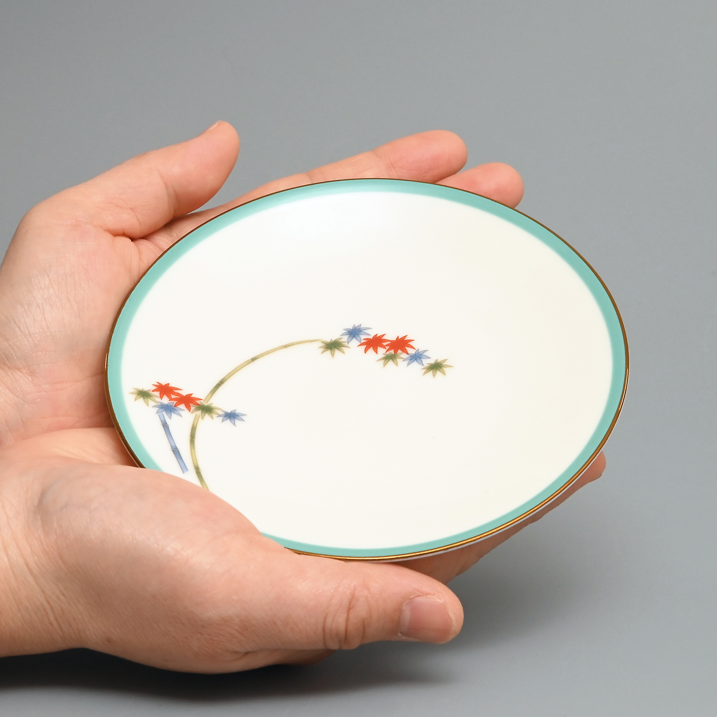 【日本の四季　竹】銘々皿（径13cm）*WEB有田陶器市特別割引商品*5