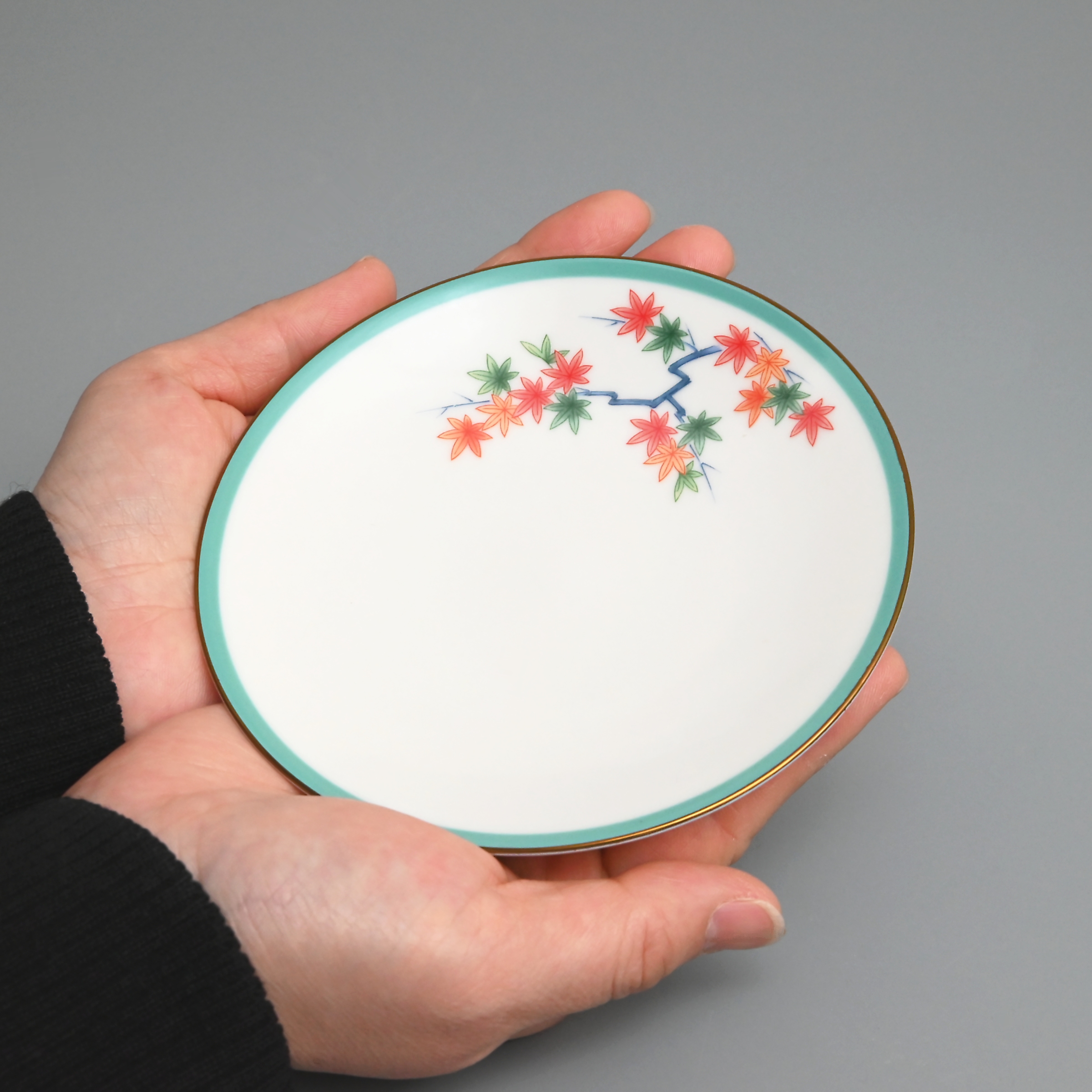 【日本の四季　楓】銘々皿（径13cm）*WEB有田陶器市特別割引商品*5