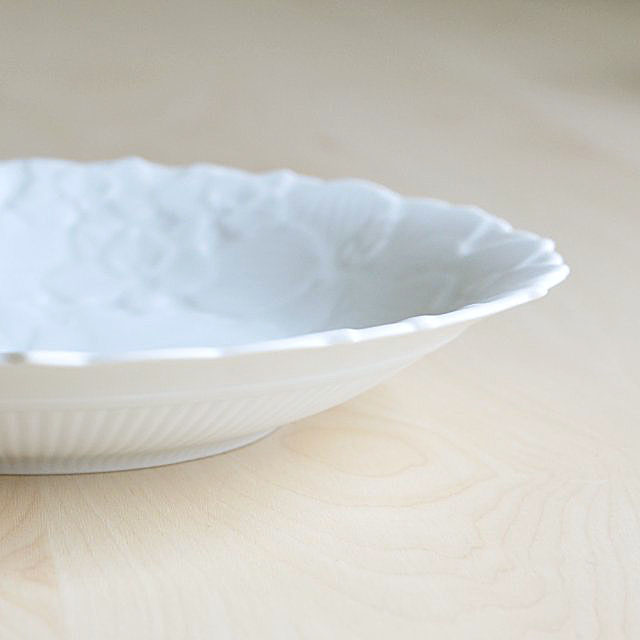 【カトレアレリーフ】中皿（18cm）箱なし商品 *有田陶器市特別価格*3