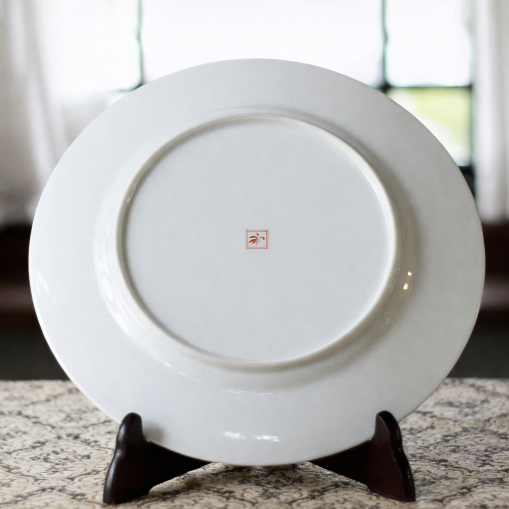 （元禄美人画　縁先）飾り大皿4