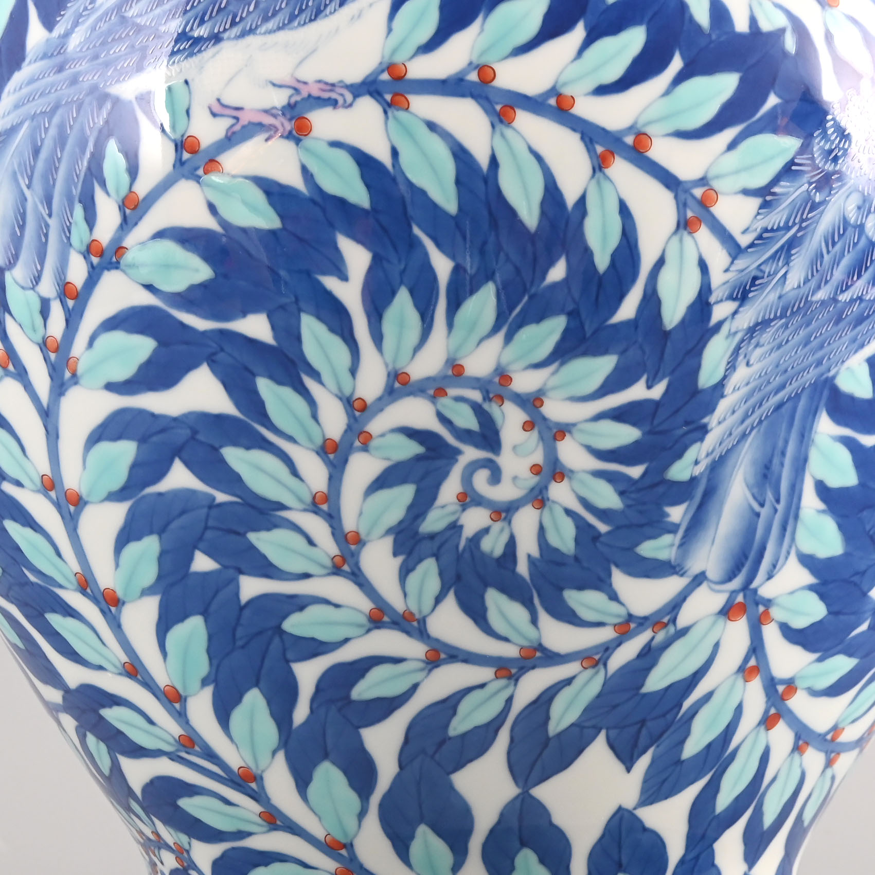 （染錦月桂樹鳩）花瓶　*オンラインショップ特別限定販売*6