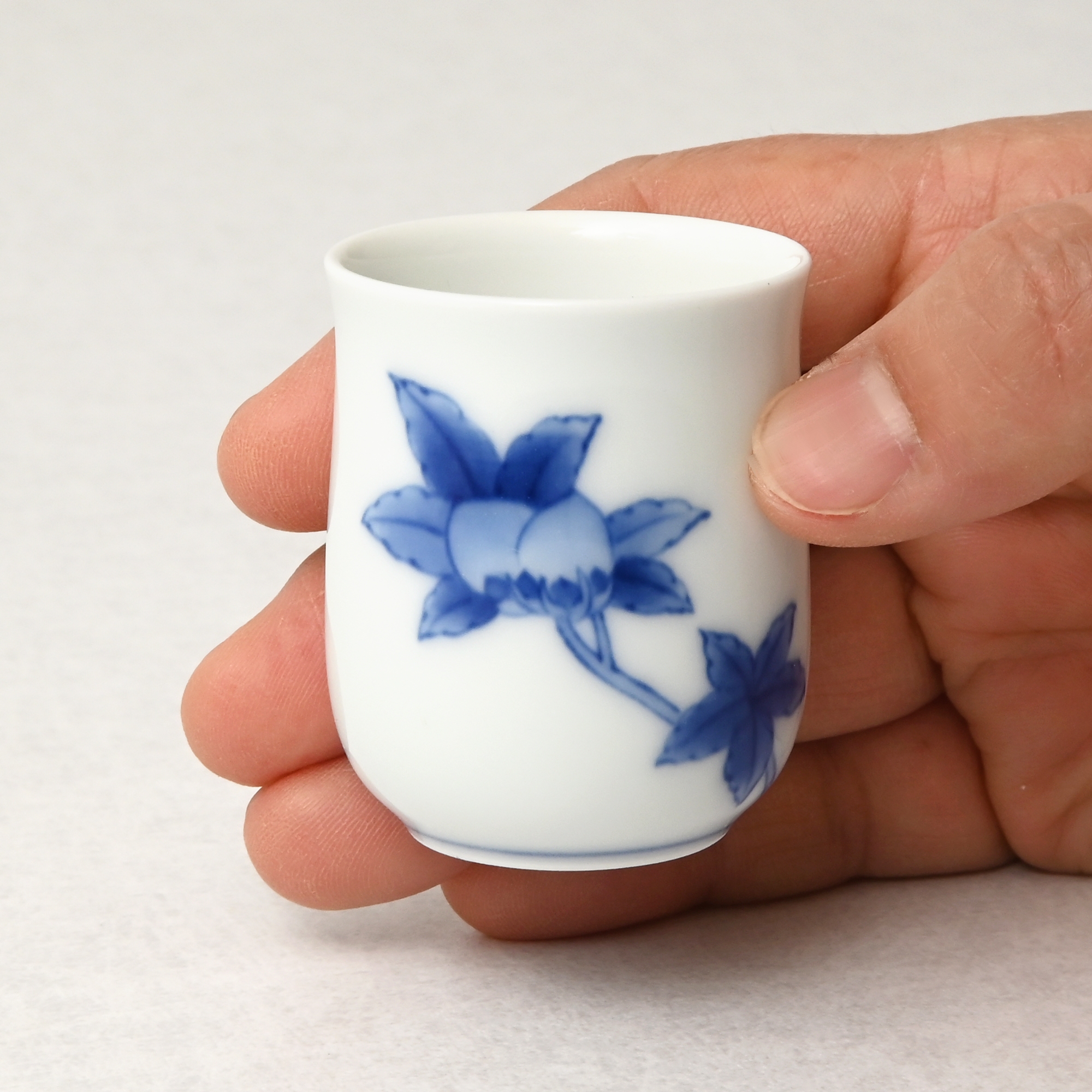 【桃絵】ぐい吞み （箱なし・単品）*秋の陶磁器まつり特別価格*5