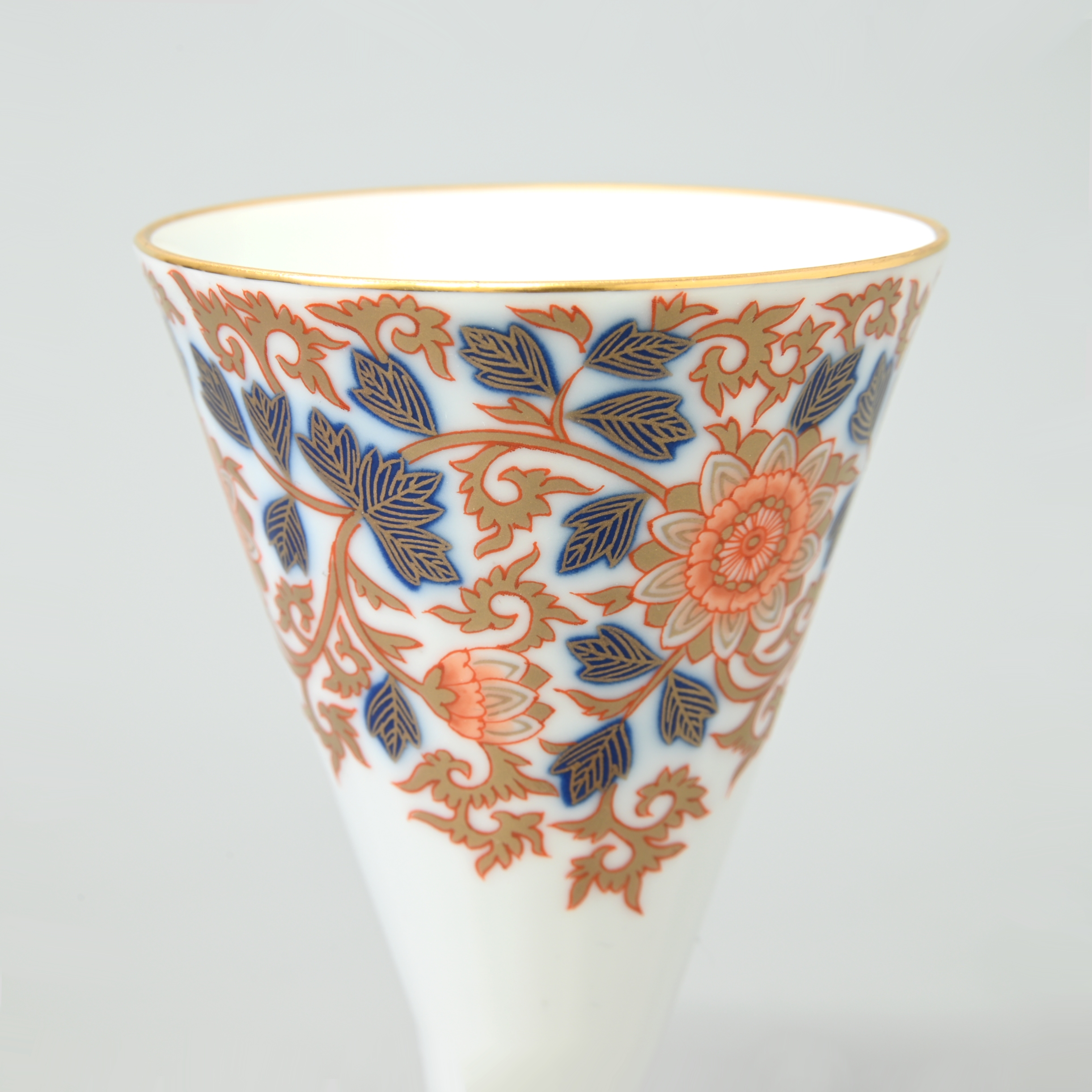 【染錦鉄仙花唐草文】ワインカップ（酒杯）4