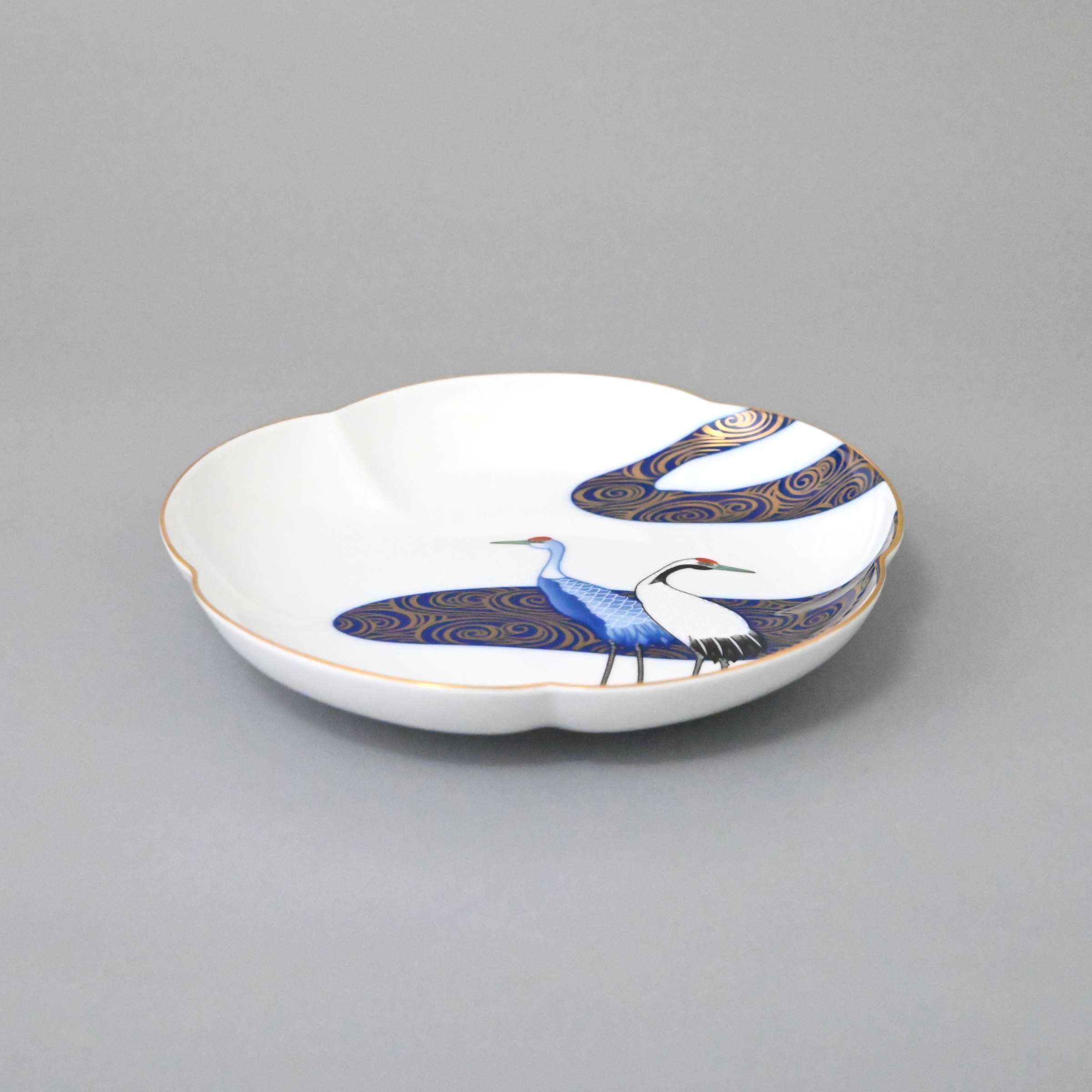 【光琳鶴】盛り皿（径21.5cm）2