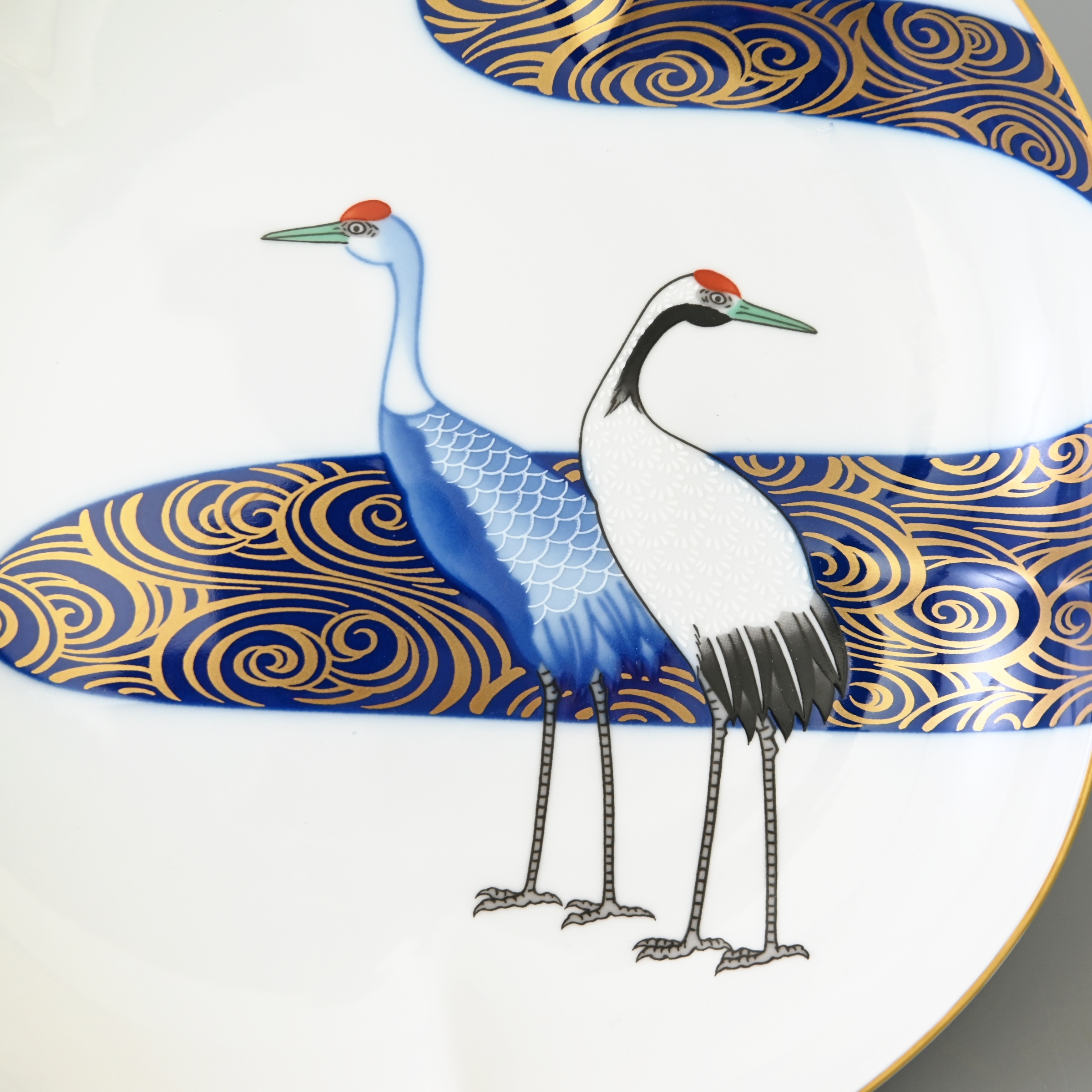 【光琳鶴】盛り皿（径21.5cm）3