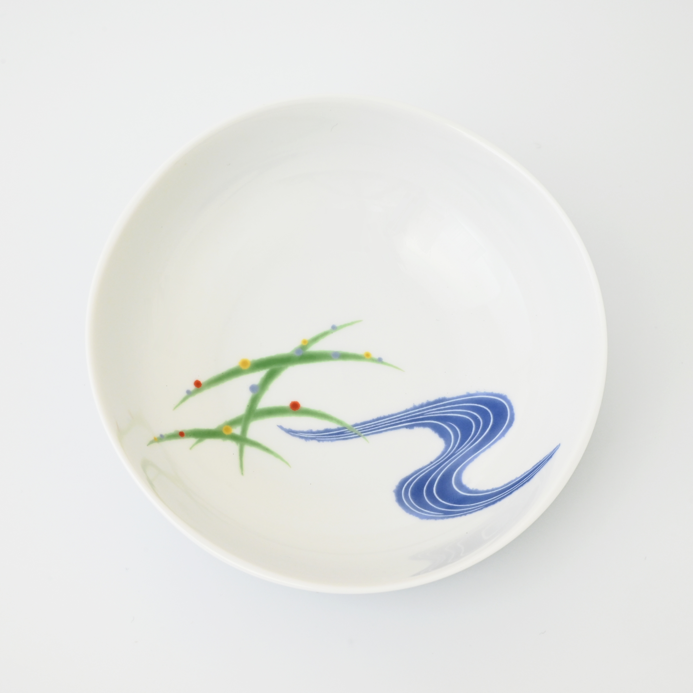 【はんなり】小鉢(笹) (径14cm)*秋の有田陶器市まつり特別割引商品* 箱無し・単品1