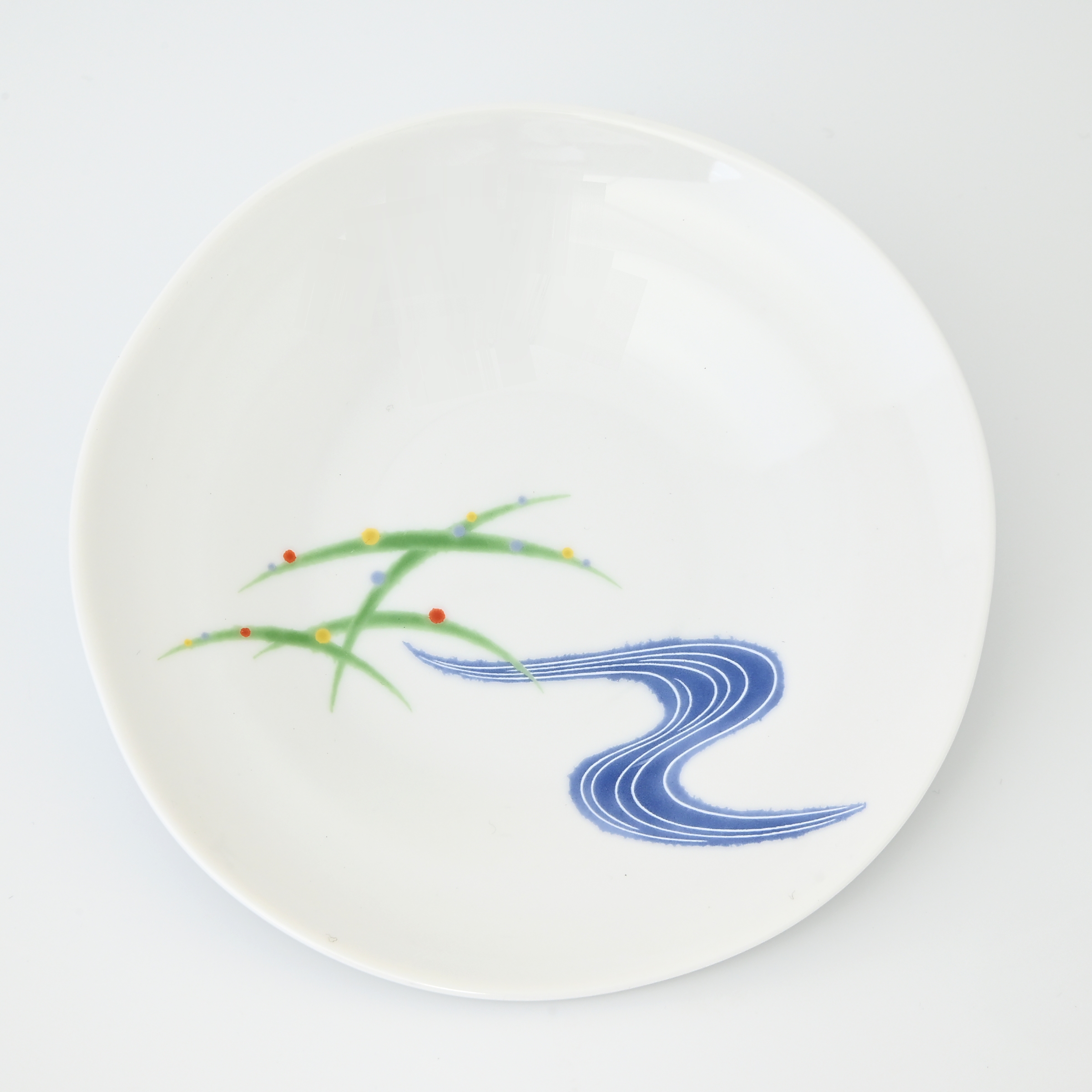 【はんなり】中皿(笹)(径16cm)*秋の有田陶器市まつり特別割引商品*1