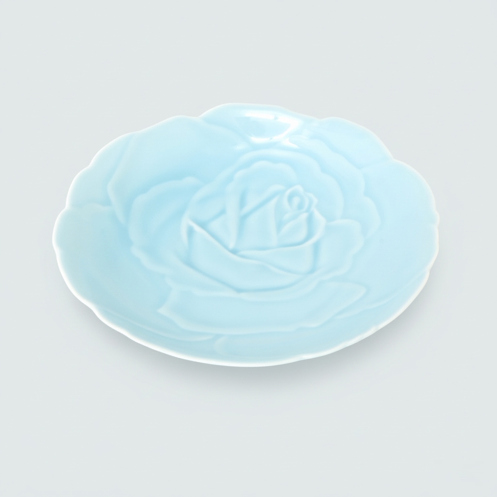 青磁ばら・銘々皿 2枚セット（径13cm）*秋の陶磁器まつり限定割引商品*2