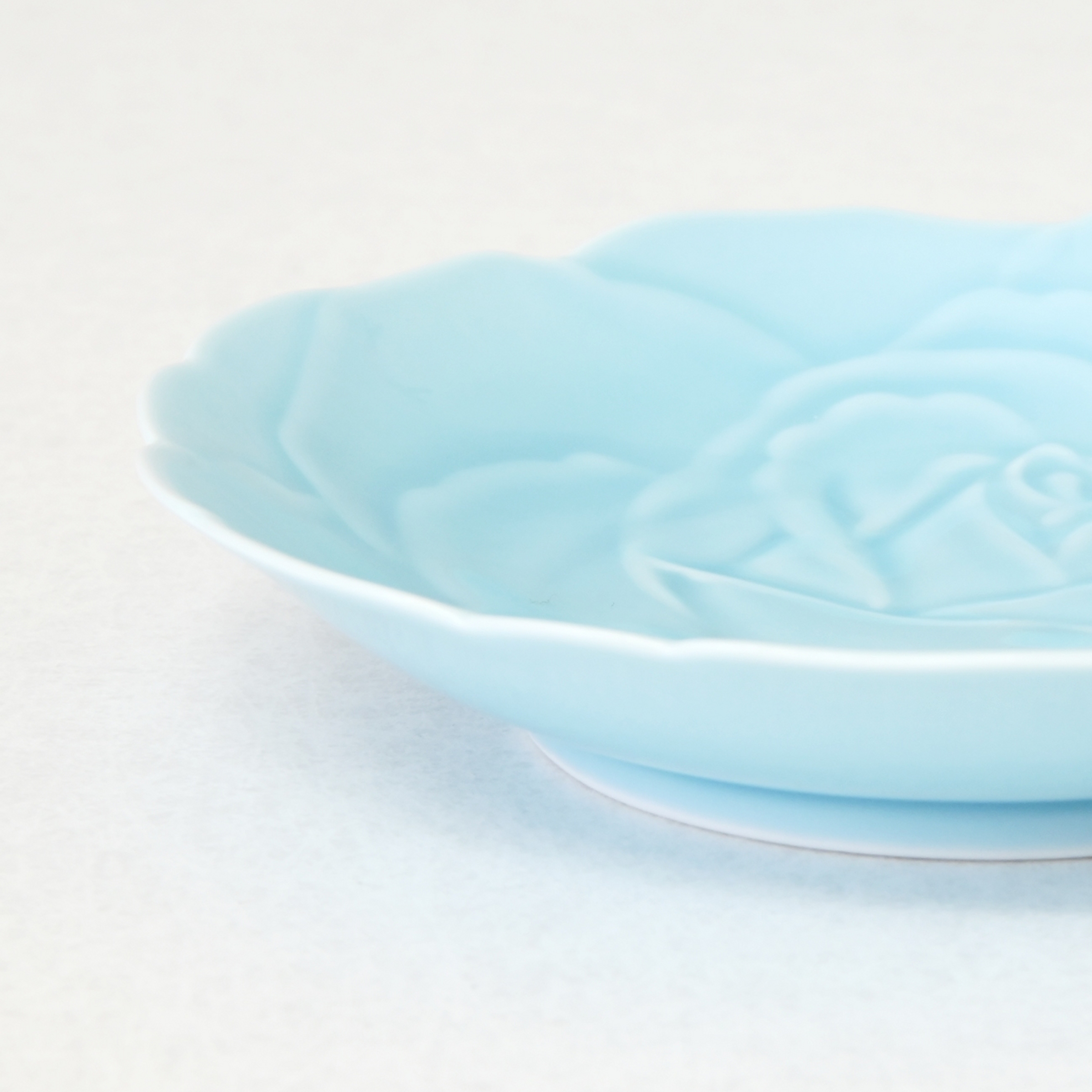 青磁ばら・銘々皿 2枚セット（径13cm）*秋の陶磁器まつり限定割引商品*3