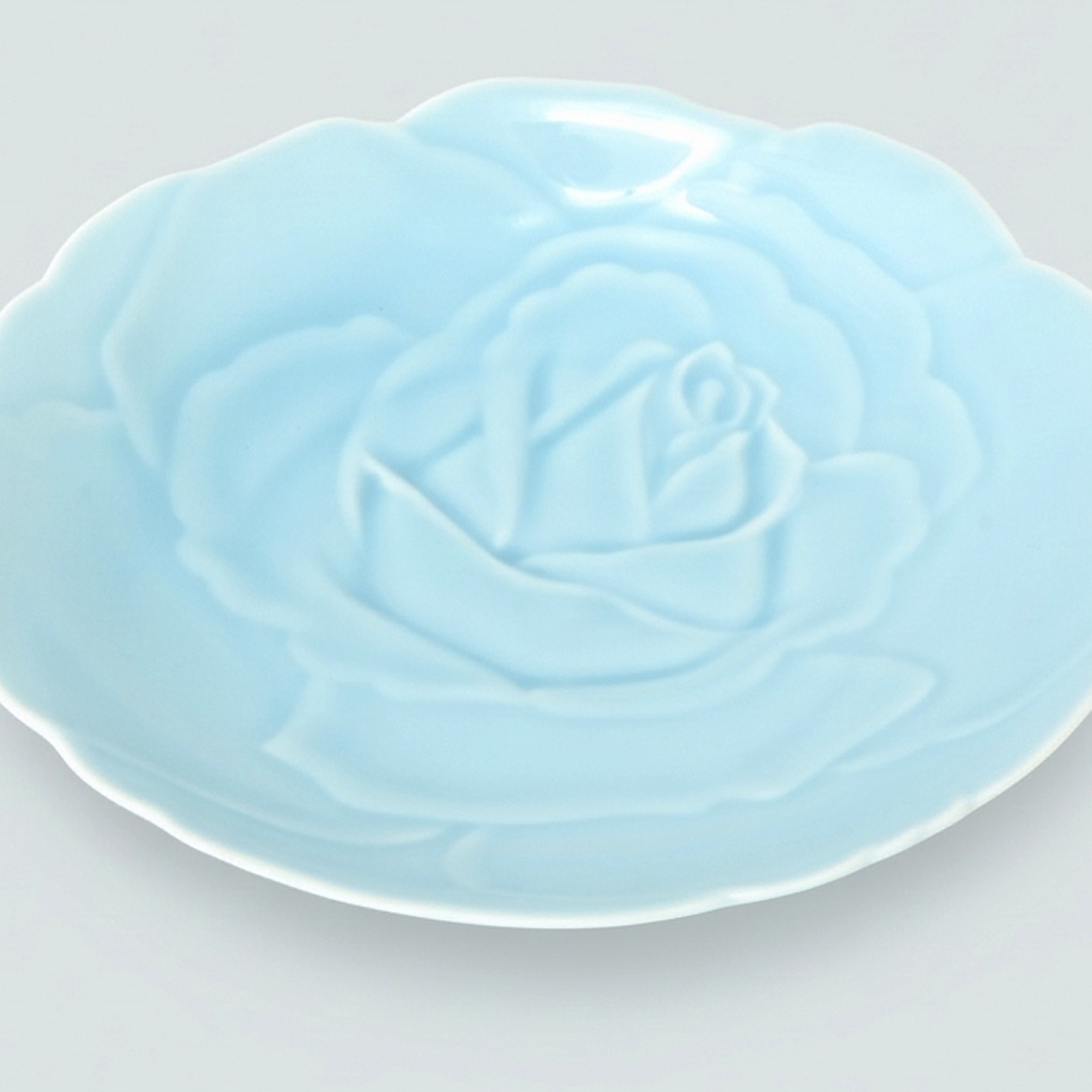 青磁ばら・銘々皿 2枚セット（径13cm）*秋の陶磁器まつり限定割引商品*4