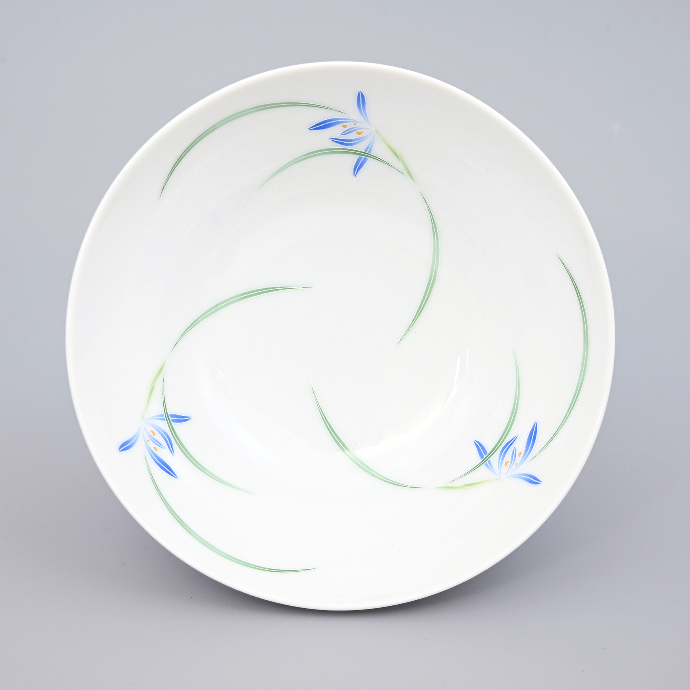 （蘭の舞）中鉢　青（径17cm）単品・箱なし　*秋の有田陶器市まつり特別割引商品*　箱無し・単品2