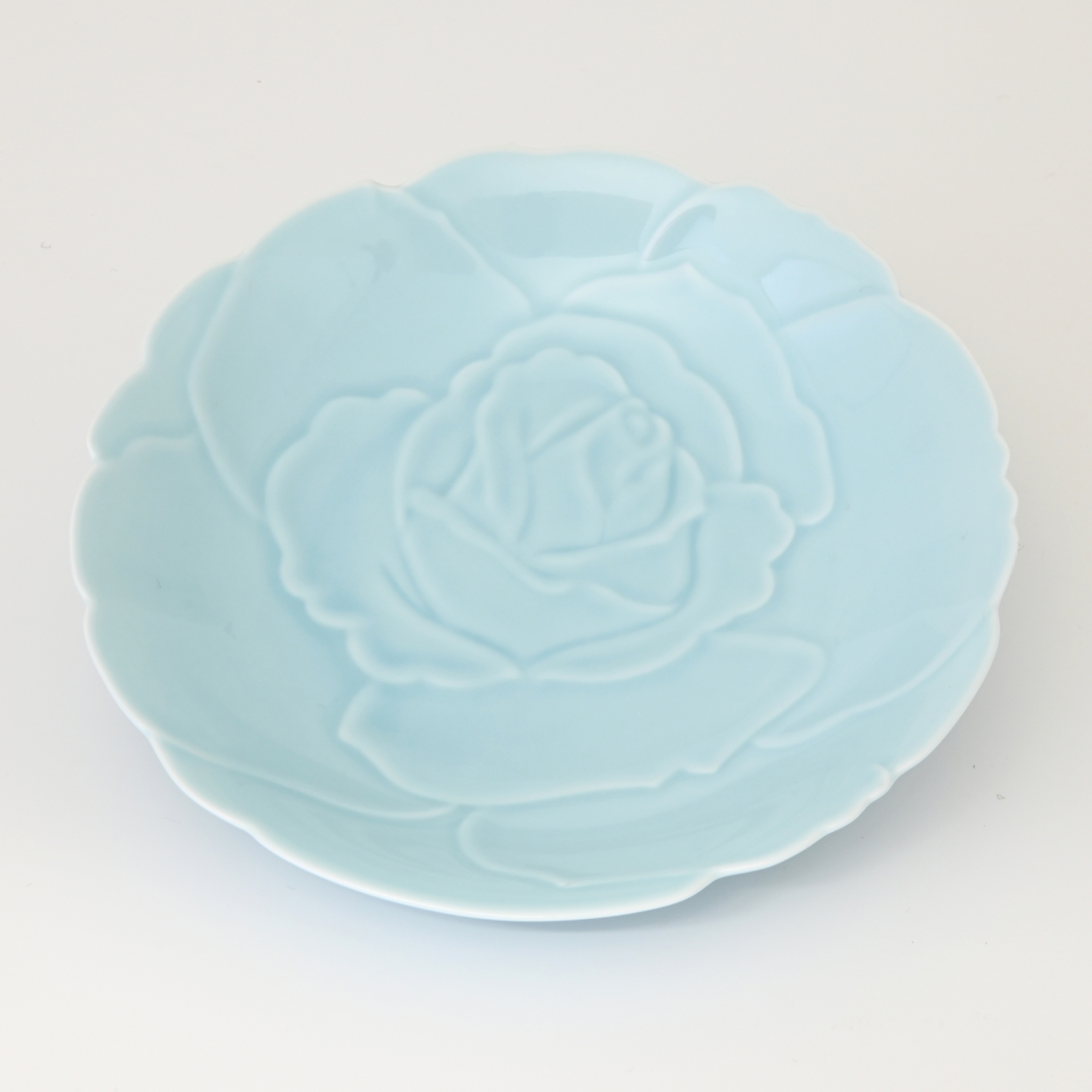 青磁ばら】中皿3枚セット（18.5cm）|有田焼の老舗-香蘭社オンライン