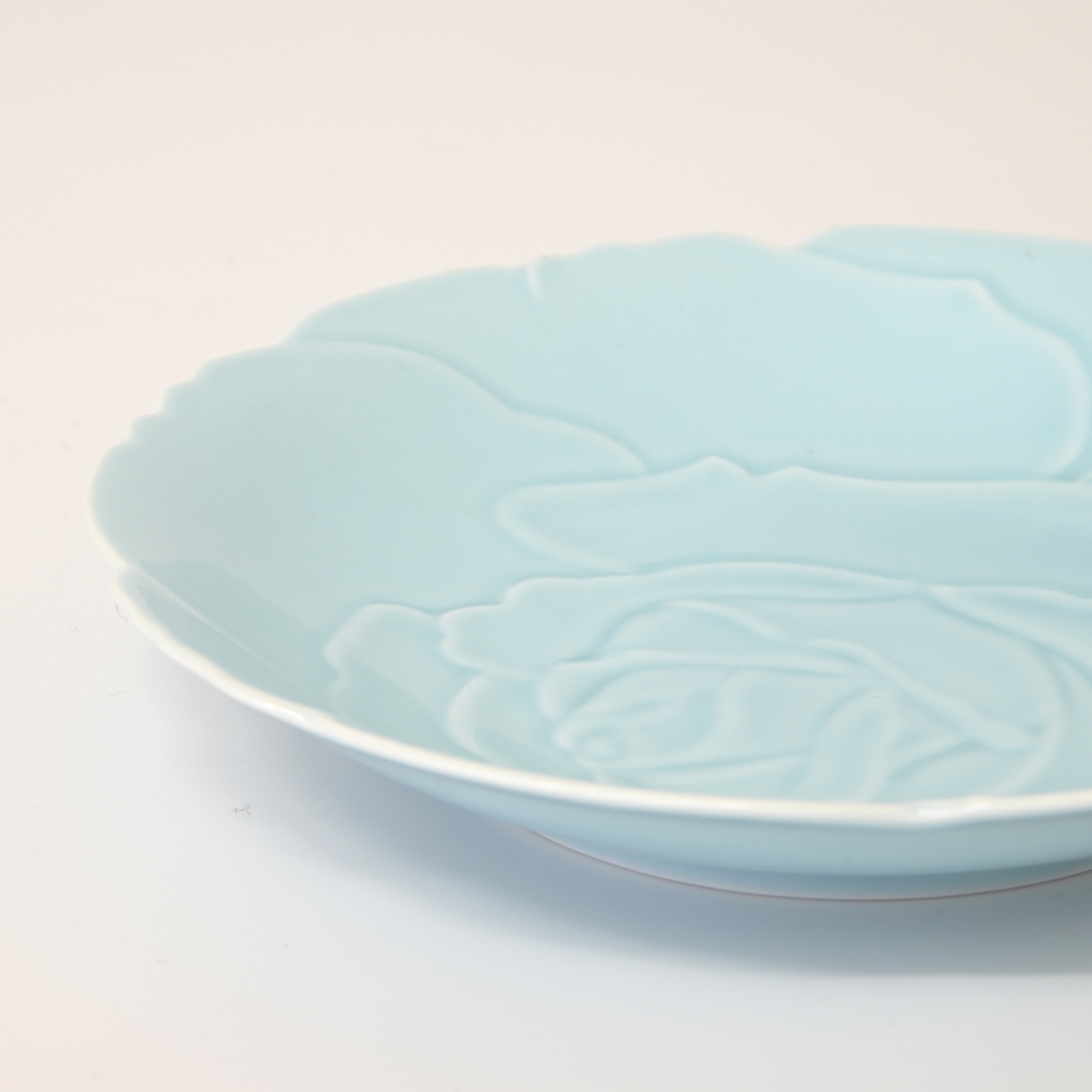 【極美品】京都四条高倉「塚喜商事」【薔薇の花」絞り加工 青朽葉色 トール寸 極美品】京都四条高倉「塚喜商事」【薔薇の花」絞り加工 青朽葉