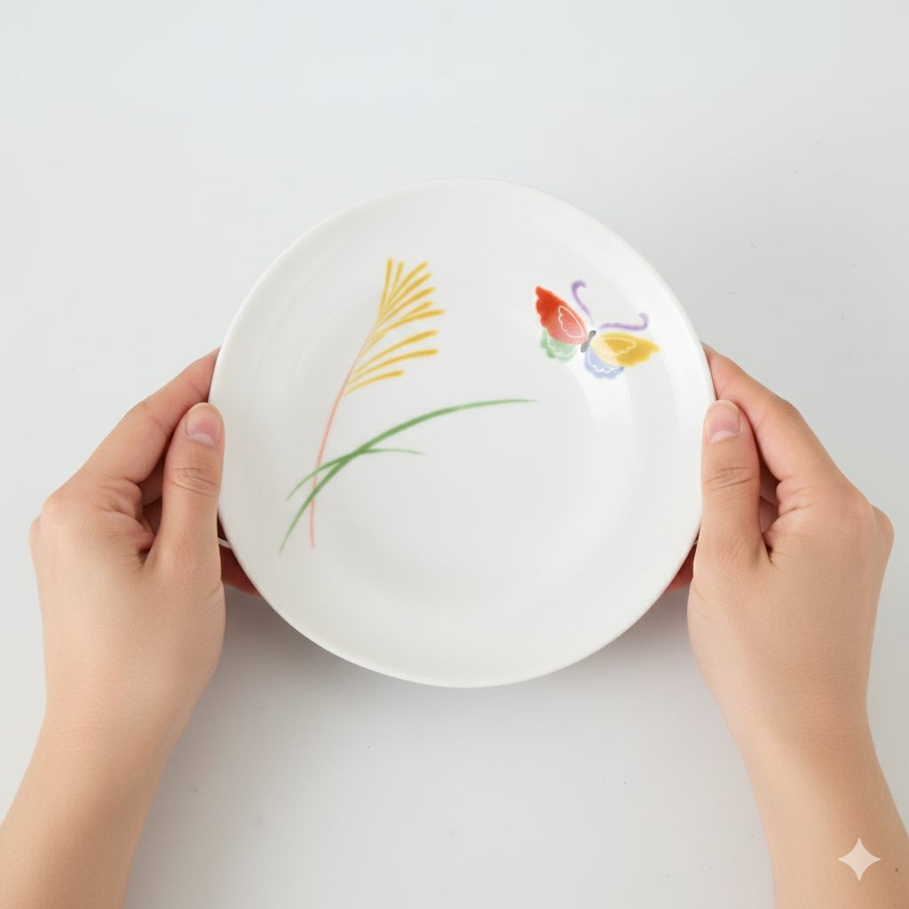 【はんなり】中皿（すすき）（径16cm）箱なし・単品*秋の有田陶器市まつり特別割引商品*3