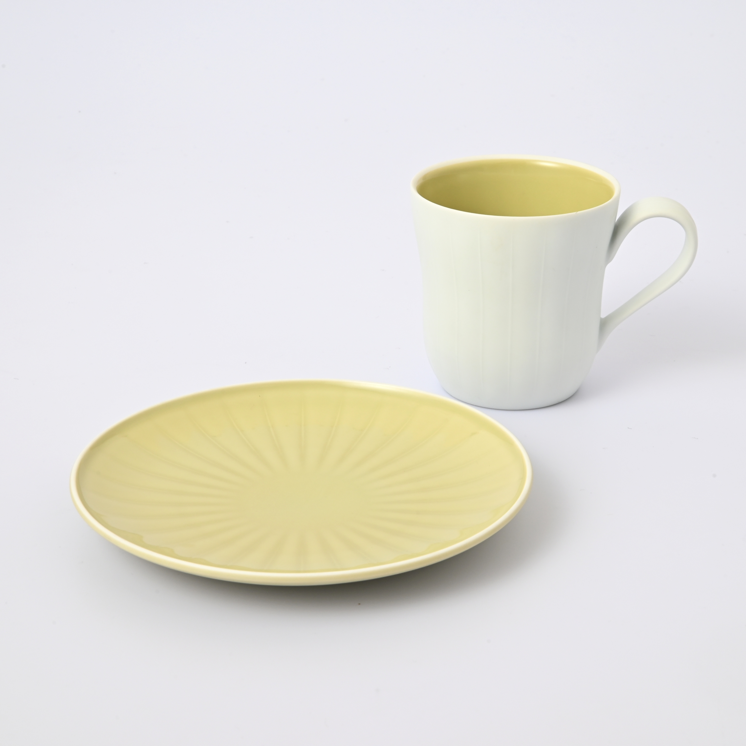 【こもれび　マスタード】新生活応援セット（マグカップ+プレート）*オンラインショップ限定*1