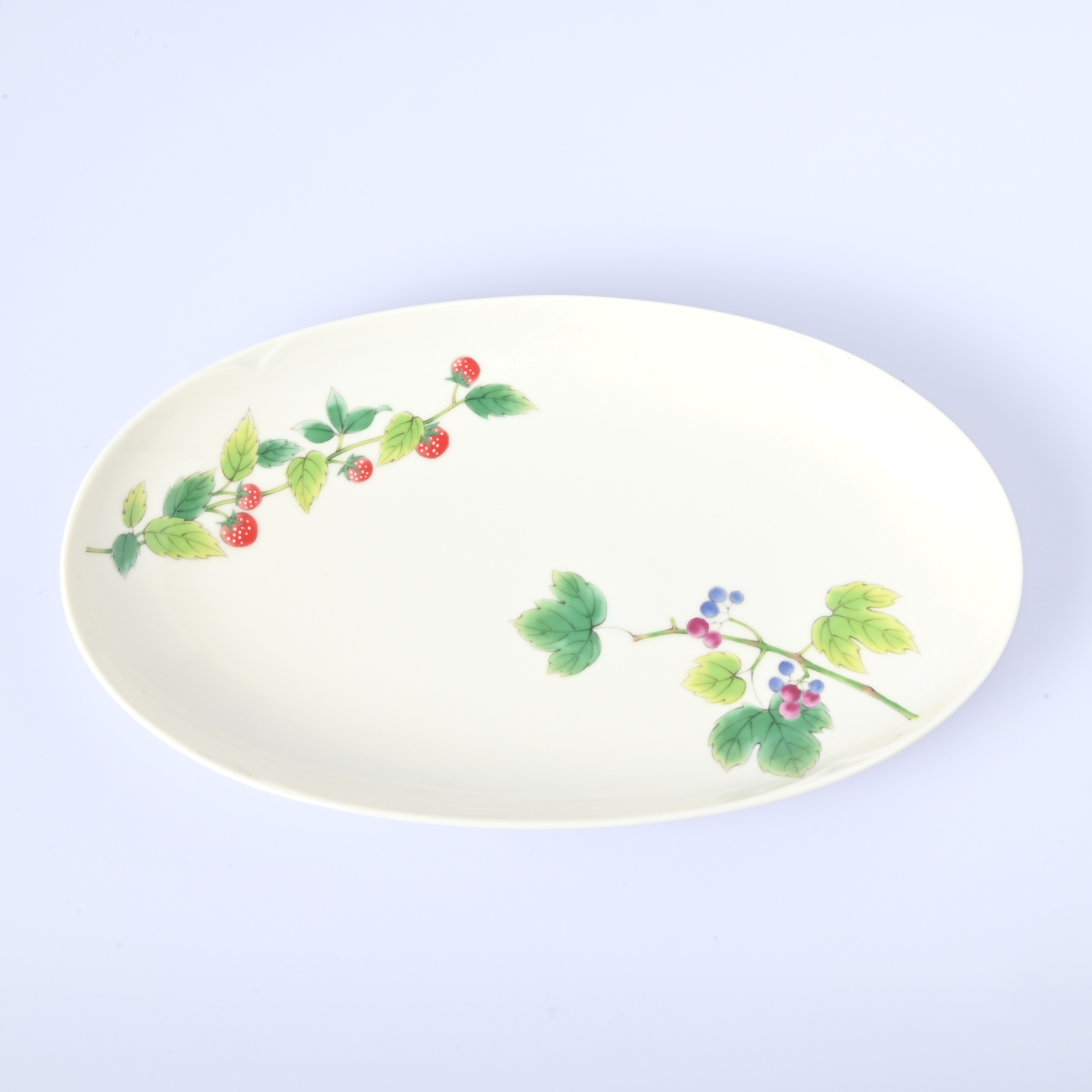 【山だより】ペア楕円皿（長径24.5cm）2