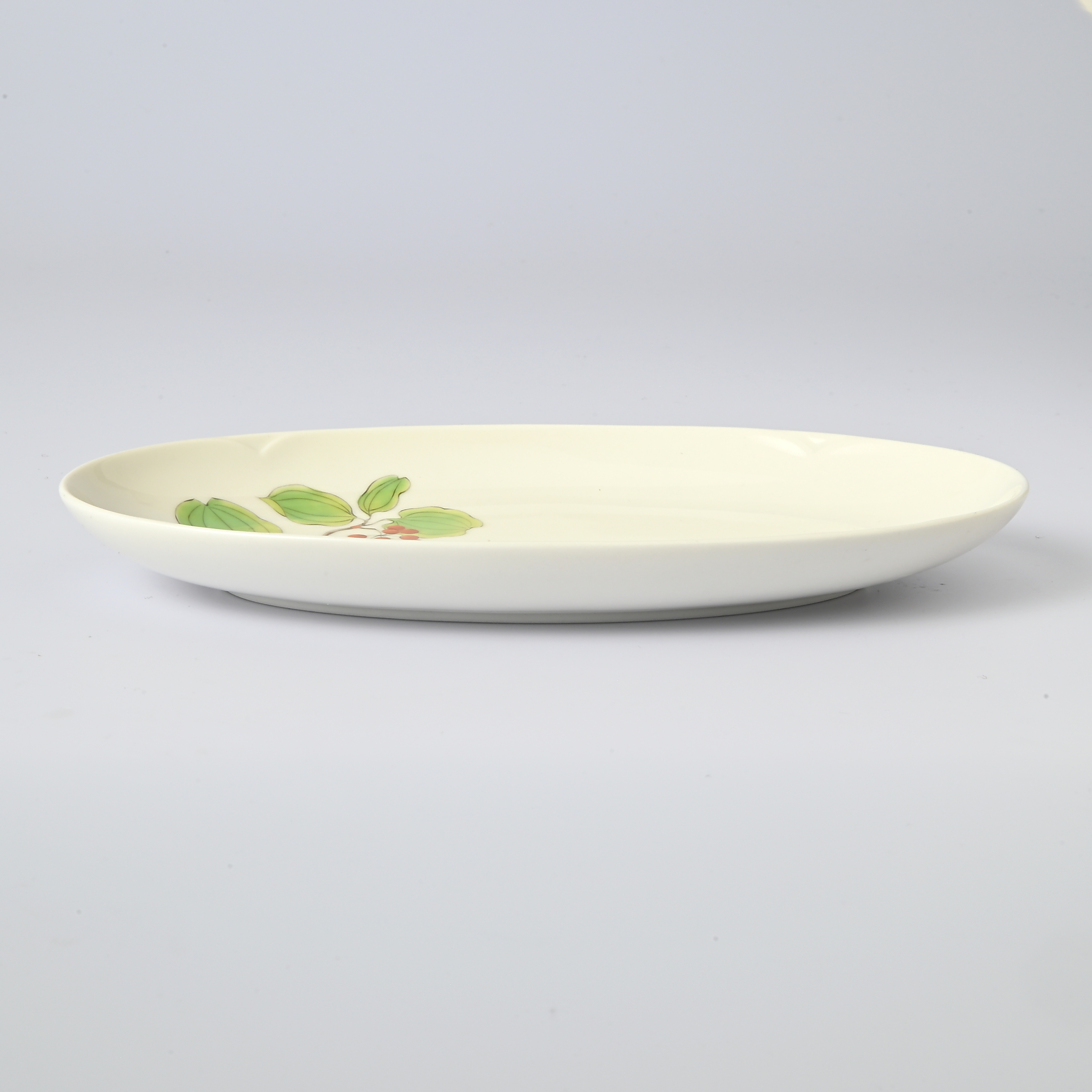 【山だより】ペア楕円皿（長径24.5cm）4